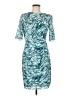 Whistles Print Teal Cocktail Dress Size 8 - photo 1