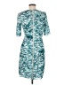 Whistles Print Teal Cocktail Dress Size 8 - photo 2