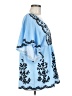 Shein Blue 3/4 Sleeve Top Size 6 - photo 4