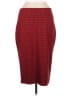 Express Houndstooth Red Burgundy Formal Skirt Size 8 - photo 1