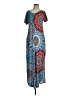 Grecerelle Paisley Blue Casual Dress Size S - photo 1