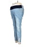 New Look Maternity Color Block Blue Jeans Size 10 Maternity - photo 1