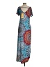 Grecerelle Paisley Blue Casual Dress Size S - photo 2