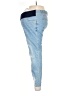New Look Maternity Color Block Blue Jeans Size 10 Maternity - photo 5