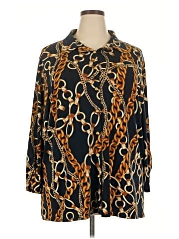 Added Dimension for Catherines Long Sleeve Blouse (view 1)