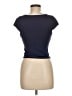 Shein Blue Short Sleeve Top Size 6 - photo 2