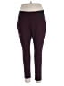 Maurices Color Block Burgundy Active Pants Size 2R - photo 1