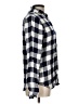 Forever 21 100% Rayon Checkered-gingham Black Long Sleeve Button-Down Shirt Size L - photo 4