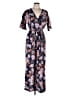 Gianni Bini 100% Polyester Paisley Blue Jumpsuit Size 8 - photo 1