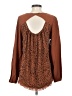 Umgee Brown Long Sleeve Blouse Size S - photo 2