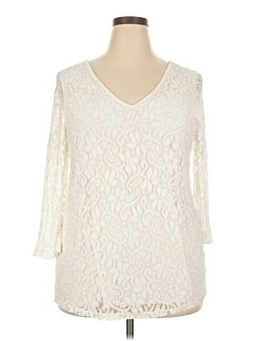 Lane Bryant 3/4 Sleeve Top (view 1)