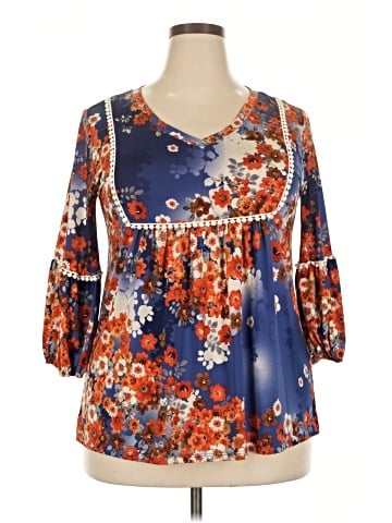 Cherish 3/4 Sleeve Blouse (view 1)