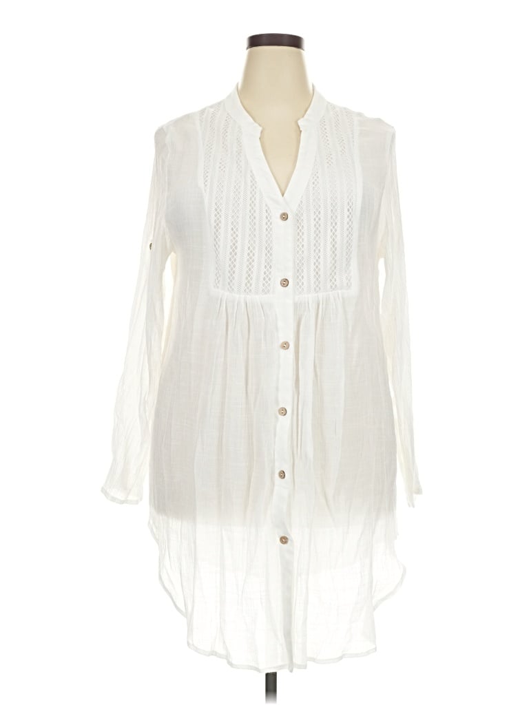 Pre-owned Assorted Brands Casual Dress In White