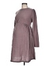Hello Miz Gray Casual Dress Size Lg Maternity - photo 1