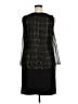 NY Collection Houndstooth Black Cocktail Dress Size 1X - photo 2