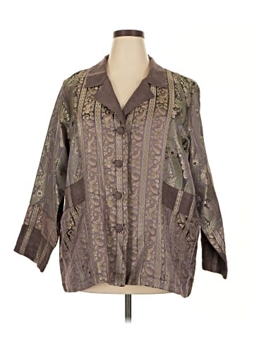 Citron 3/4 Sleeve Button-Down Shirt (view 1)