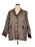 Citron Brown Gray 3/4 Sleeve Button-Down Shirt Size 2X - photo 1