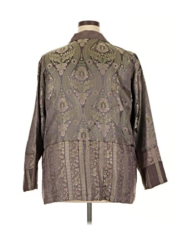 Citron 3/4 Sleeve Button-Down Shirt (view 2)