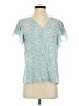 Shein 100% Polyester Teal Short Sleeve Blouse Size 4 - photo 1
