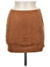 Bear Dance Solid Brown Casual Skirt Size M - photo 1
