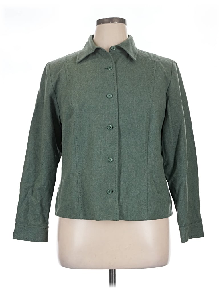 Pre-owned Pendleton Wool Blazer Jacket In Green