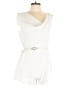 Black Halo Solid White Romper Size 14 - photo 1