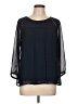 Collective Concepts 100% Polyester Black 3/4 Sleeve Blouse Size L - photo 1