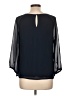 Collective Concepts 100% Polyester Black 3/4 Sleeve Blouse Size L - photo 2
