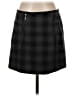 Kenar Plaid Black Casual Skirt Size 4 - photo 1