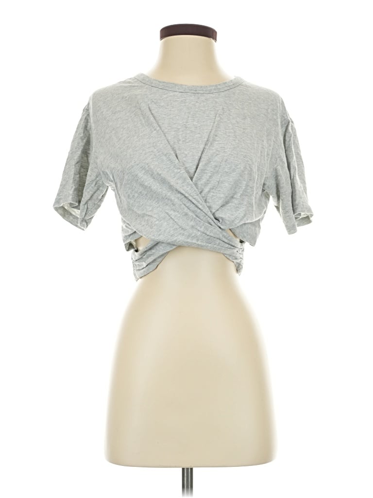 Pre-owned Aerie Short Sleeve T-shirt In Gray