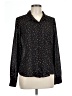 ABound 100% Polyester Polka Dots Black Long Sleeve Blouse Size L - photo 1