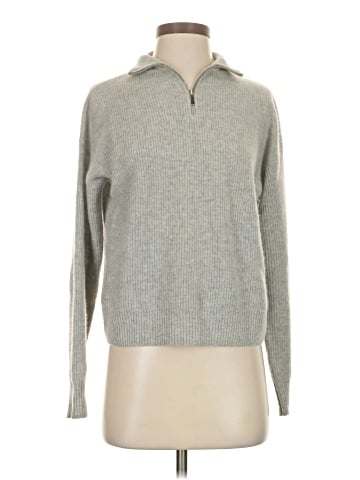 Aqua Cashmere Pullover Sweater (view 1)