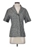 Ann Taylor Tweed Gray Short Sleeve Blouse Size 2 - photo 1