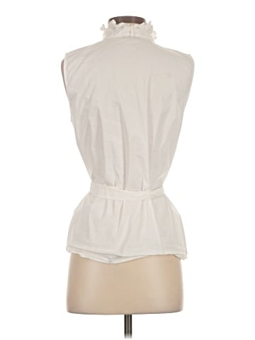 Halogen Sleeveless Button-Down Shirt (view 2)