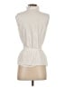 Halogen Ivory Sleeveless Button-Down Shirt Size S - photo 2