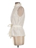 Halogen Ivory Sleeveless Button-Down Shirt Size S - photo 5
