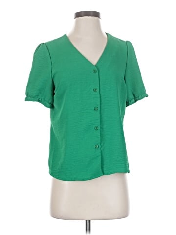 Petite Assembly Short Sleeve Blouse (view 1)