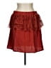 Unbranded 100% Polyester Solid Red Casual Skirt Size L - photo 1