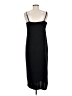 H&M 100% Polyester Solid Black Casual Dress Size M - photo 2