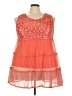 Forgotten Grace 100% Polyester Orange Sleeveless Blouse Size 3X - photo 1