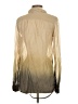 Andrew Charles Color Block Tan Long Sleeve Blouse Size XS - photo 2