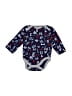 Champion 100% Cotton Blue Long Sleeve Onesie 0-3 MO / 3 MO - photo 1