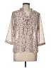 The Limited 100% Polyester Ivory 3/4 Sleeve Blouse Size L (petite) - photo 1