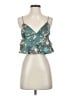 Molly Green 100% Polyester Teal Sleeveless Blouse Size S - photo 1