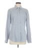 The Limited 100% Cotton Polka Dots Blue Long Sleeve Blouse Size M - photo 1
