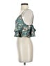 Molly Green 100% Polyester Teal Sleeveless Blouse Size S - photo 5