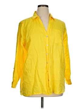 Sigrid Olsen 3/4 Sleeve Button-Down Shirt (view 1)