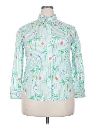J. McLaughlin 3/4 Sleeve Button-Down Shirt (view 1)