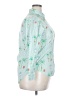 J. McLaughlin Print Green 3/4 Sleeve Button-Down Shirt Size XXL (estimated) - photo 4