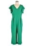 Eliza J Solid Green Jumpsuit Size 16 - photo 1